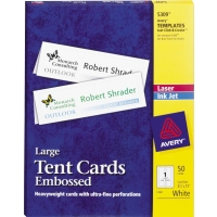 <font color="#006633">$150/pd </font><BR> Avery® Large <br>Embossed Tent Cards <br>#5309 (3.5x11")