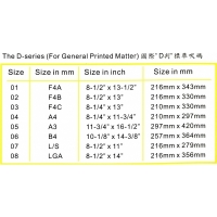 Inernational Standard Size<BR> 國際標準尺碼  