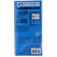 <font color=006633>$20/pd</font><BR>Cambridge<br>保密封條<font color=red>窗口</font>信封<BR>110x220mm