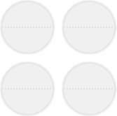 <font color=006633>$24/pd</font><BR>透明圓形虛線標籤<BR>[中間有虛線]