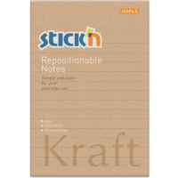 <font color=006633>$14/pd</font><BR>Stick'N Lined Kraft Notes<br>牛皮紙有行便條紙 [6x4"]<br>21641
