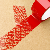 <font color=006633>$35/rl up</font><BR>紅色防偽封箱膠帶<BR>[VOID OPEN]