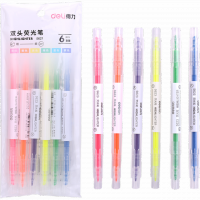 <font color=006633>$26/st</font><BR>粗幼雙頭螢光筆<BR>S627 [六色套裝]