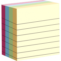 <font color=006633>$15/pd</font><BR>混色有行便條紙<BR>[3x3"/76x76mm]