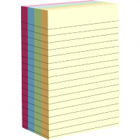 <font color=006633>$24/pd</font><BR>混色有行便條紙<BR>[4x6"/100x152mm]
