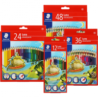 <font color=006633>$35/bx up</font><BR>Staedtler® Luna<BR>帆船木顏色筆 136<BR>[12色/24色/36色/48色]