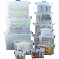 <font color=006633>$25/pc up</font><BR>透明滑輪塑膠收納箱<BR>[8601~8613]